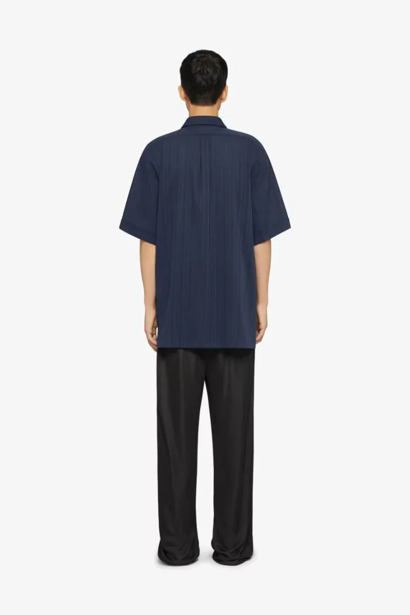 Givenchy Short Sleeve Shirt With Pocket_Navy - Image 3