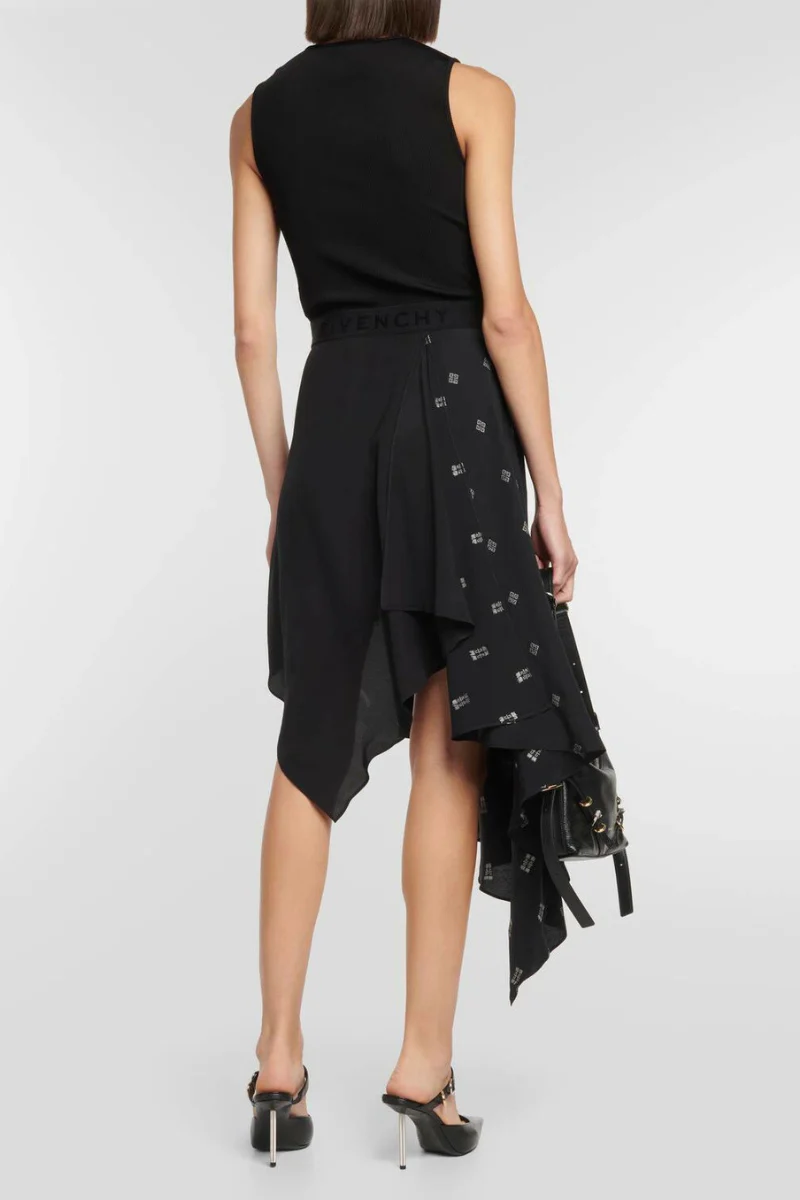 Givenchy Sleeveless Dress W/ Flare Skirt_Black - Image 3