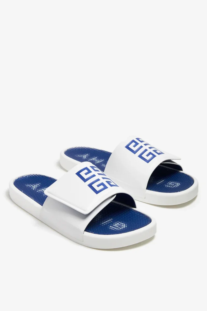 Givenchy Slide Scratch Flat Sandals_White/Blue - Image 2