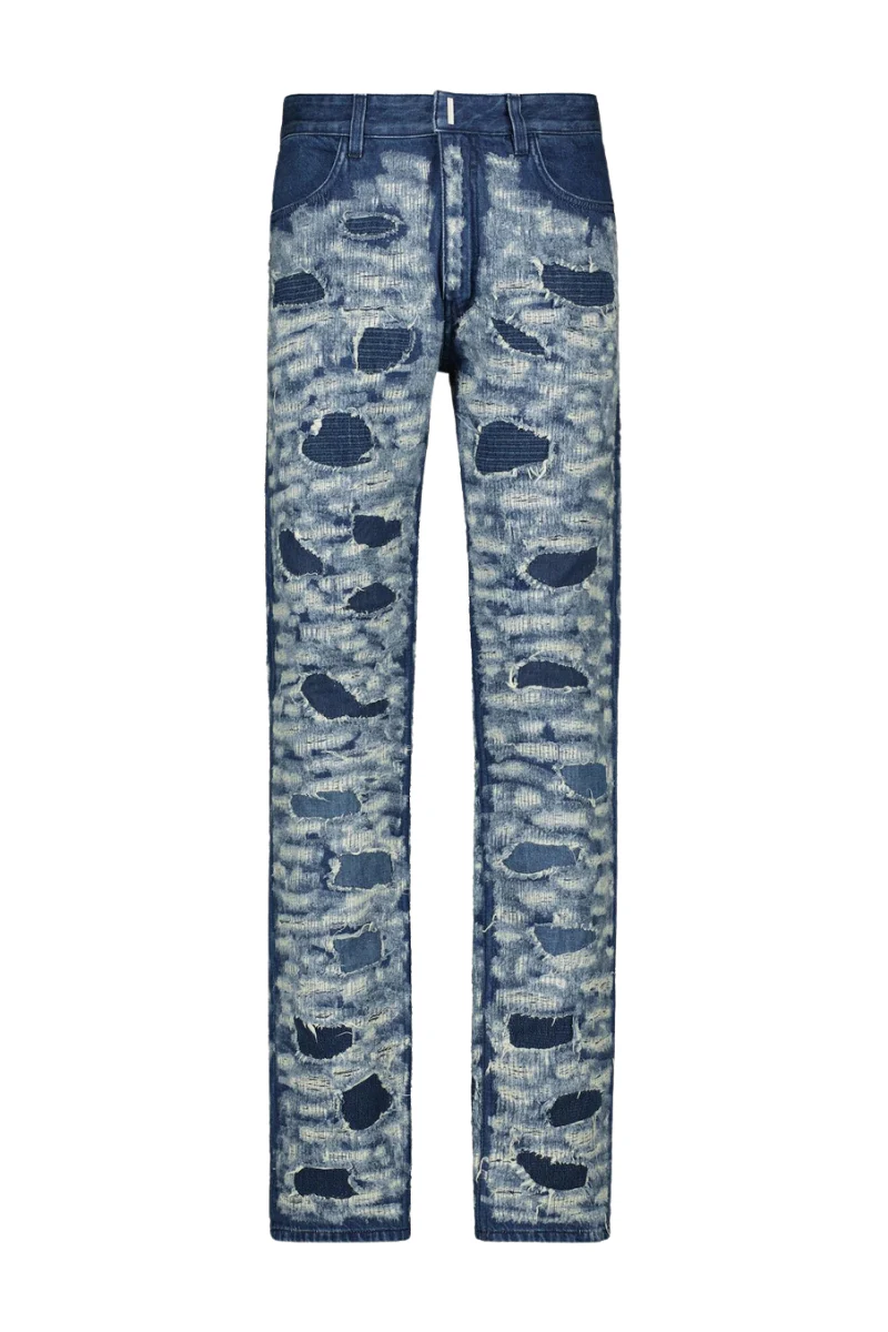 Givenchy Slim Fit 5 Pocket Trousers-Medium Blue