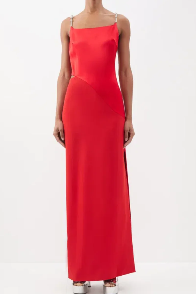 Givenchy Strap Long Dress_Vermillon - Image 2