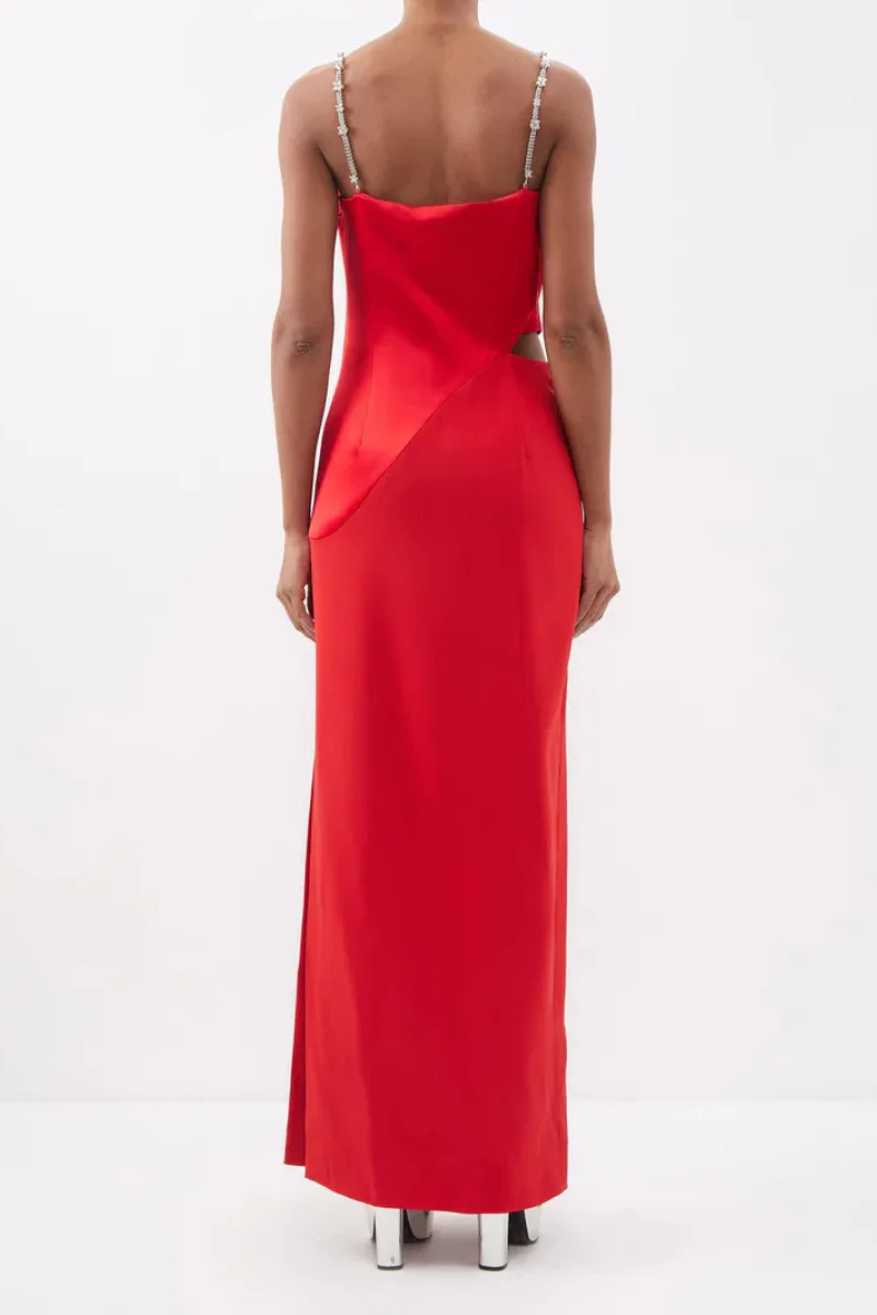 Givenchy Strap Long Dress_Vermillon - Image 3