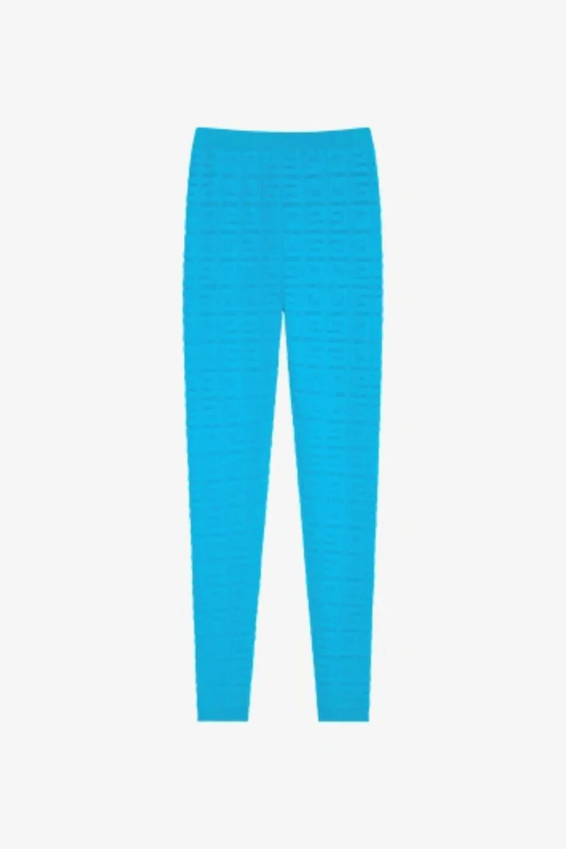 Givenchy Stretch Lace Monogram Legging_Acqua Marine