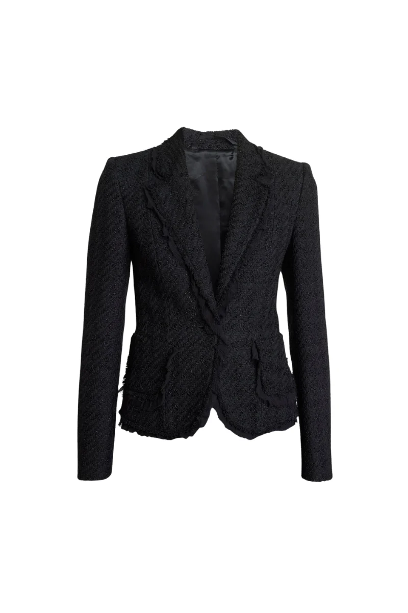 Givenchy Tweed Froufrou Jacket-Black
