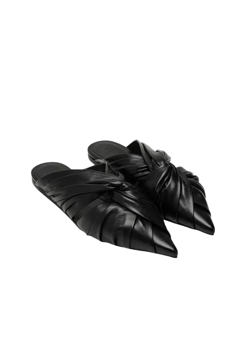 GivenchyTwist Flat Mule_Black BE2022E270