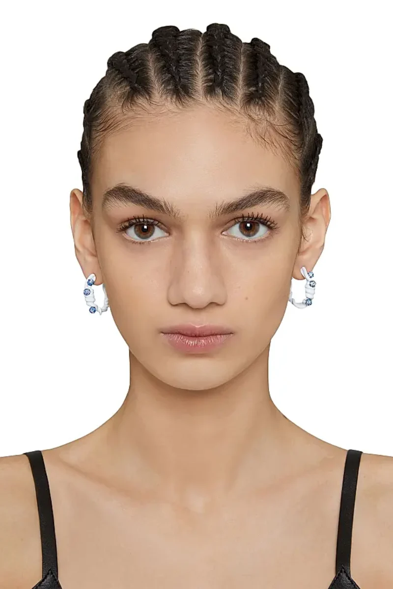 Givenchy

Twisted Earrings In Metal Enamel And Crystals - Image 2