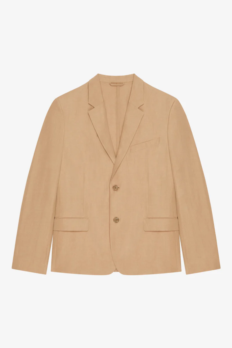 Givenchy Unconstructed Jacket W/ Notch Lapel_Tan