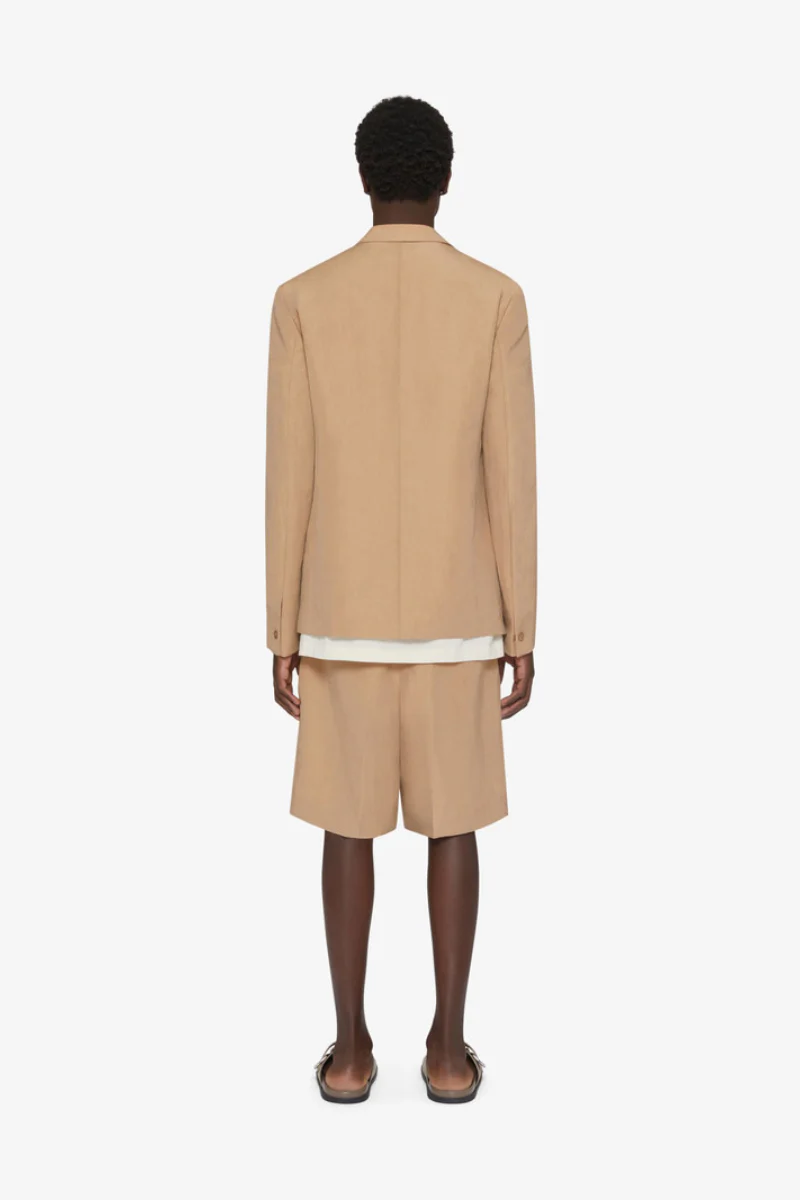 Givenchy Unconstructed Jacket W/ Notch Lapel_Tan - Image 3