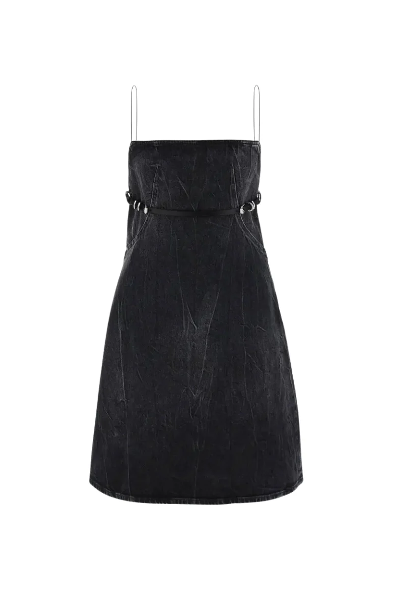 Givenchy Voyou Denim Dress-Black