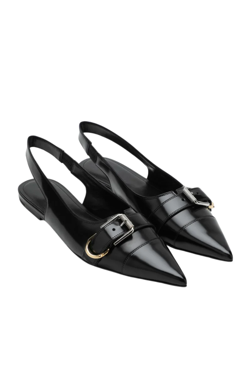 Givenchy Voyou Slingback Flat_Black - Image 2
