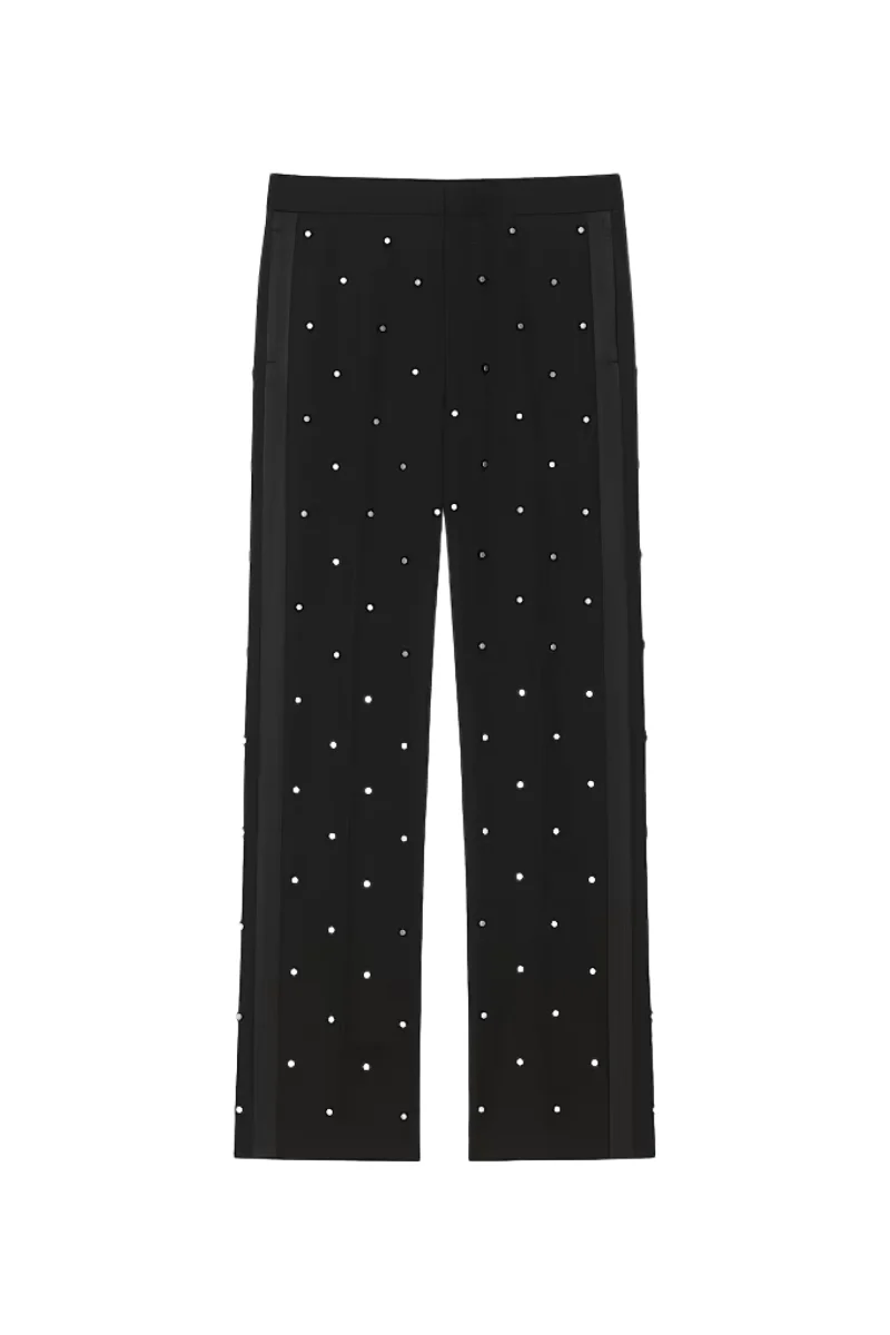 Givenchy Wide Leg With Side Bands-Black