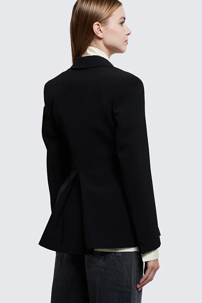 GIVENCHY WOMEN'S BLACK TAILORED BUTTON JACKET - Image 4
