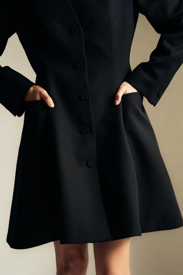 GIVENCHY WOMEN'S BLACK HOURGLASS TAILORED DRESS - Image 5