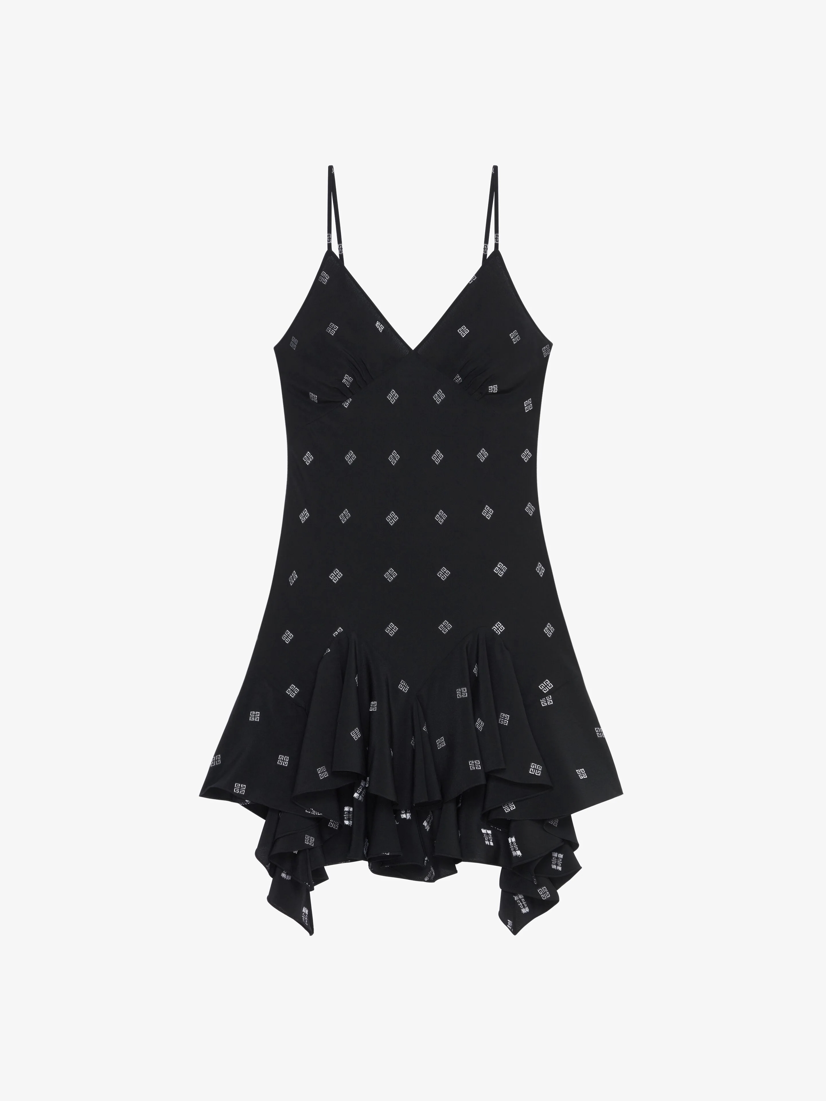 GIVENCHY WOMEN'S BLACK SILVERY FLUID SUN DRESS