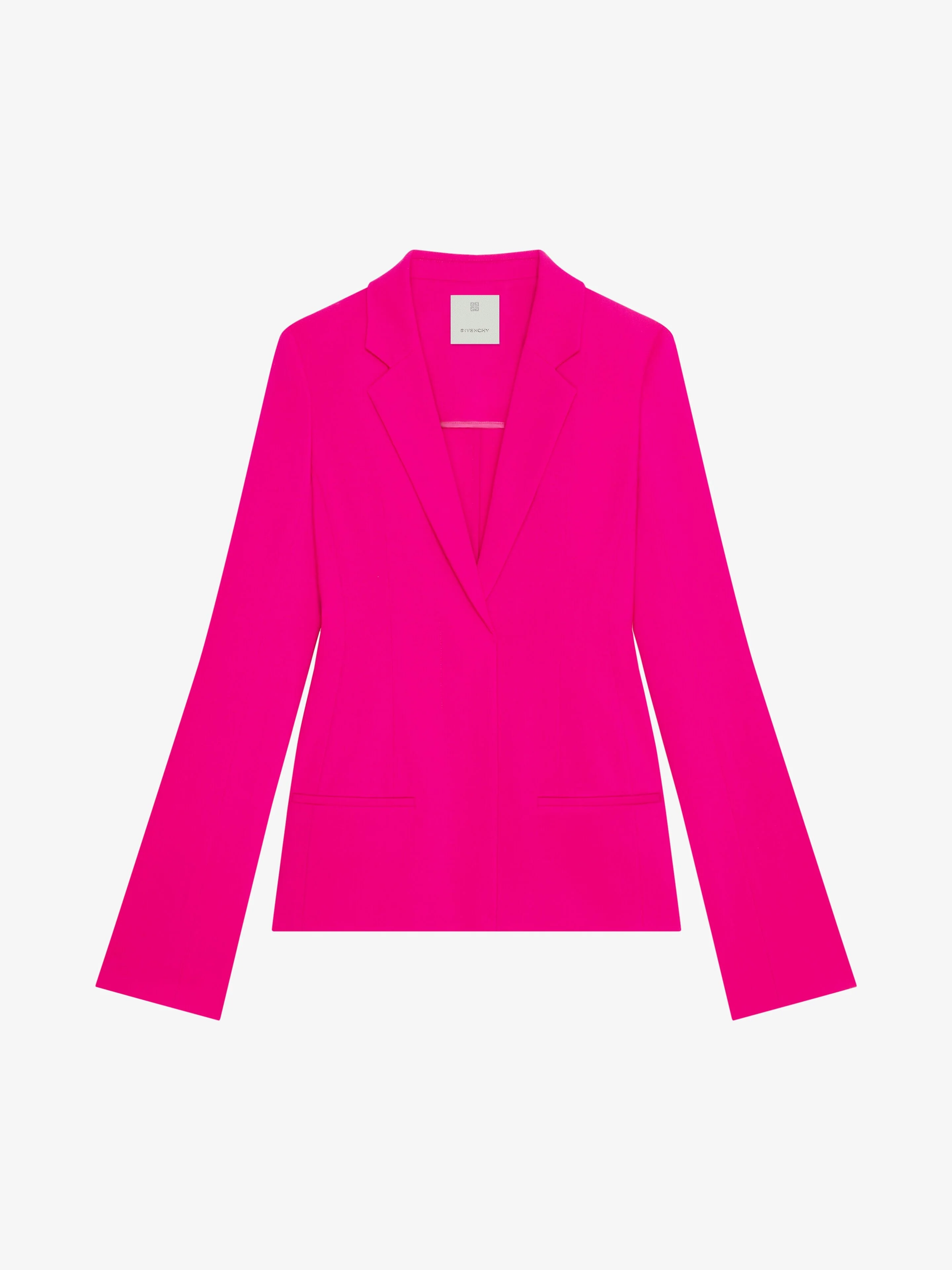 GIVENCHY WOMEN'S FUCHSIA BELL-SLEEVE TAILORED JACKET