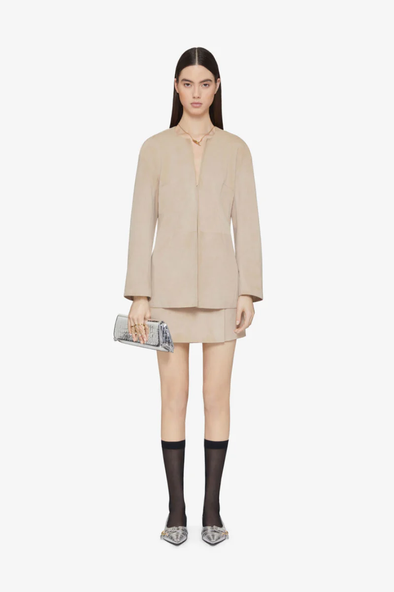 Givenchy Wrap Mini Skirt-Sand - Image 2