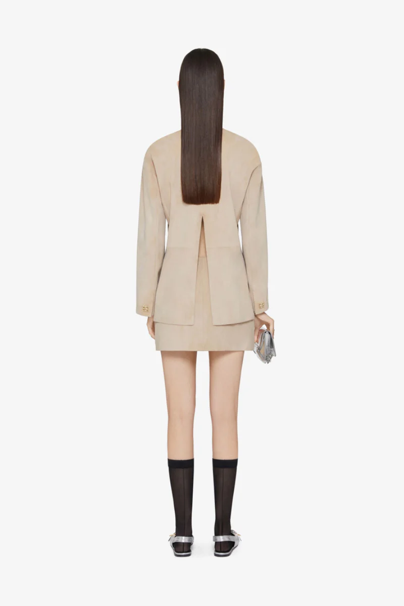 Givenchy Wrap Mini Skirt-Sand - Image 3