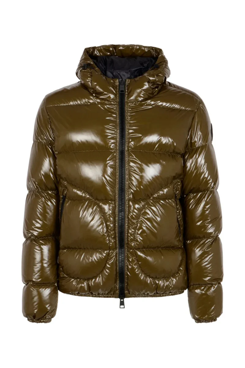 Herno
hooded quilted jacket In Olive