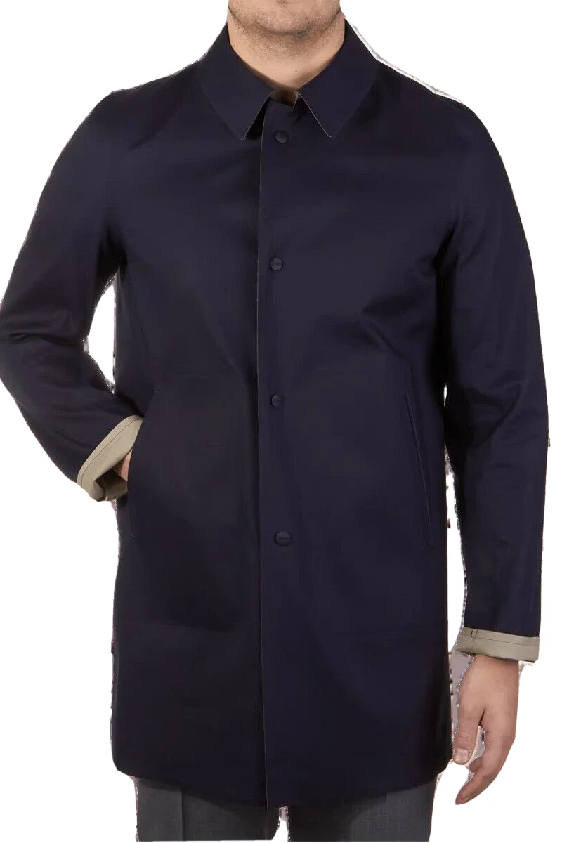 Herno Men Reversible Coat Im0164U-13170-9220 Open Blue