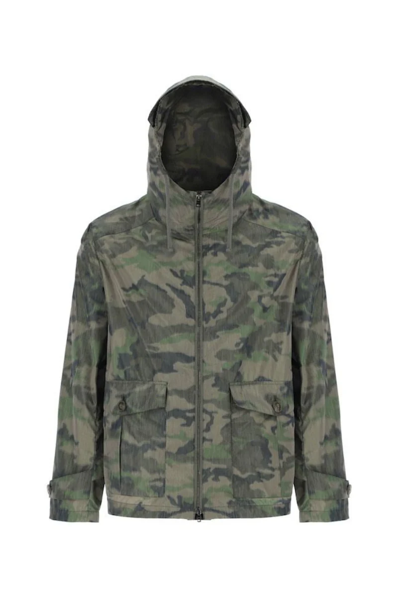 Herno Men Outerwear Jacket Gi0228U-12376 Verde/Tortora