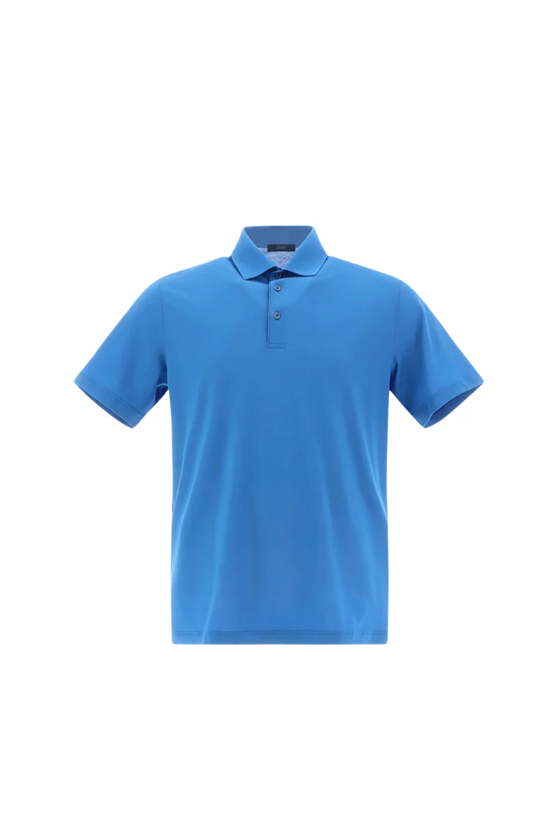 Herno Men Polo Jpl00115U-52005 Turquoise