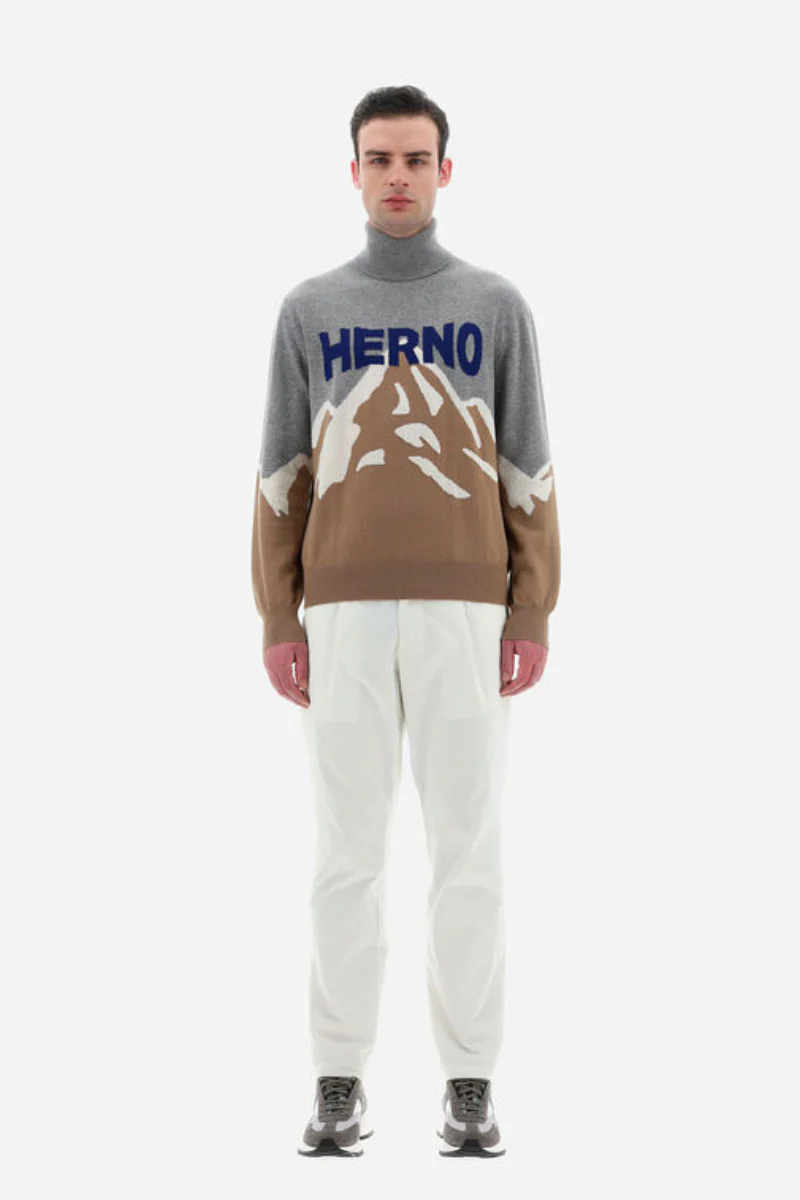 Herno Men's Dolcevita Montagna Camel Sweater - Image 2