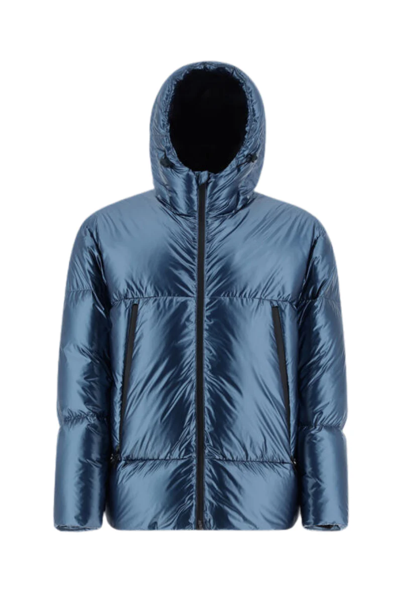 Herno Men's Laminar Bomber Jacket in Indian Blue