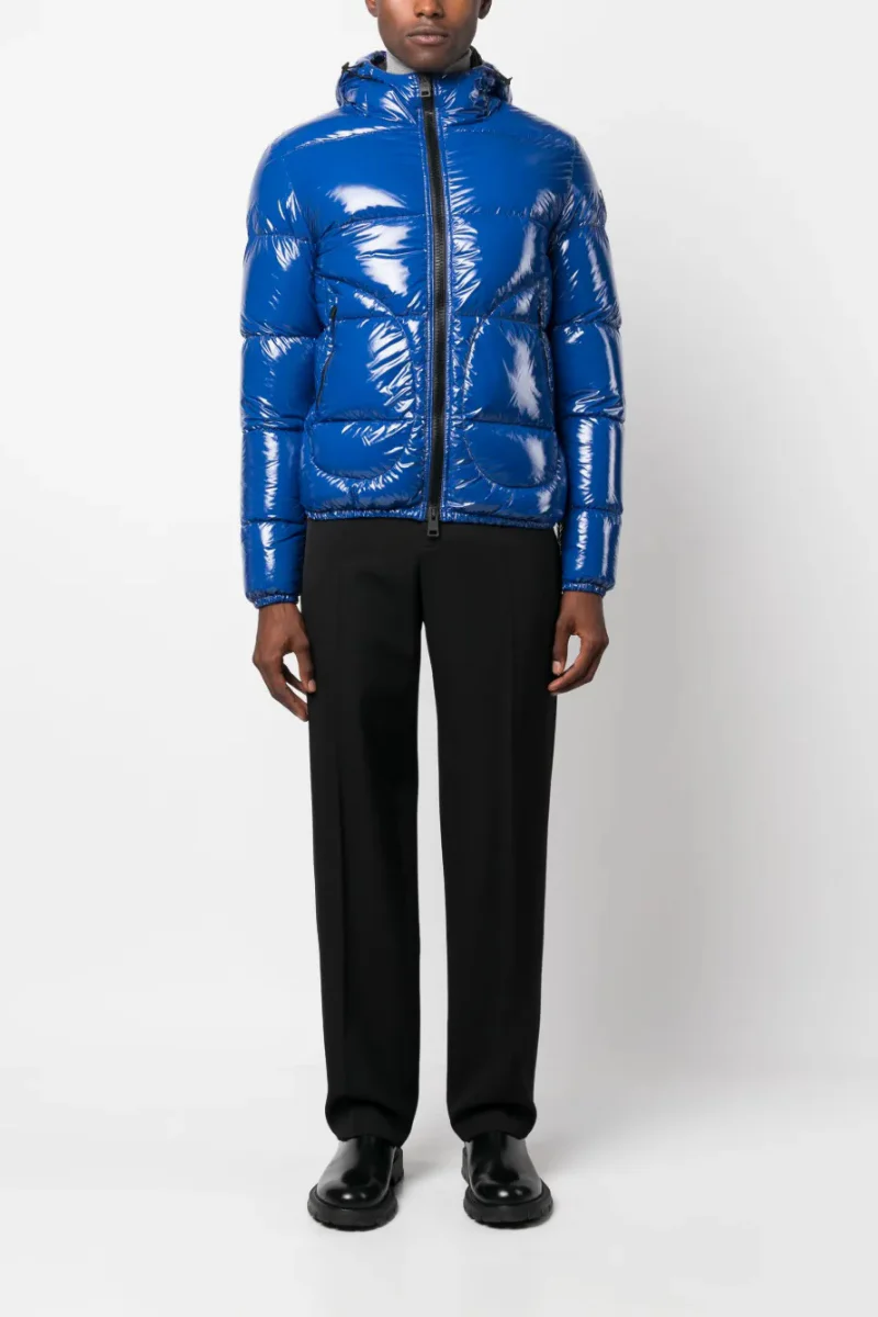 Herno Men's Padded Hooded Down Jacket - Bright Blue - Image 2