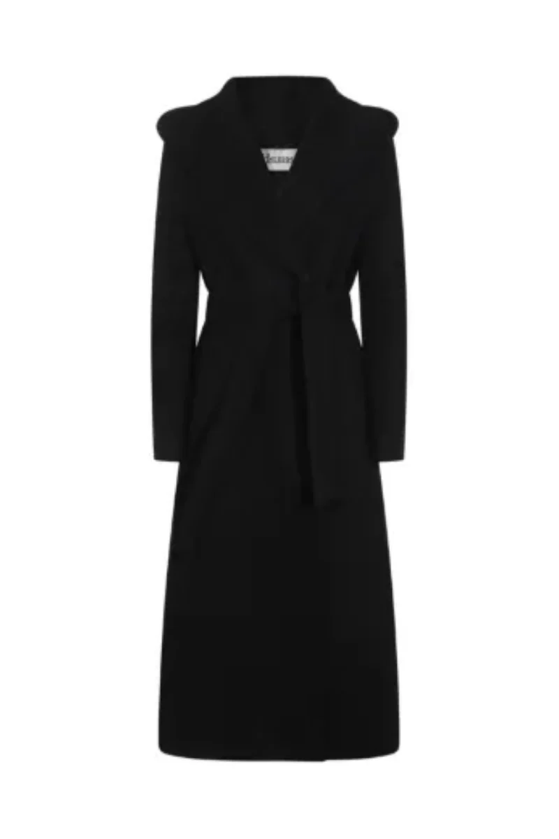 Herno  Woman's Belted Coat In Black