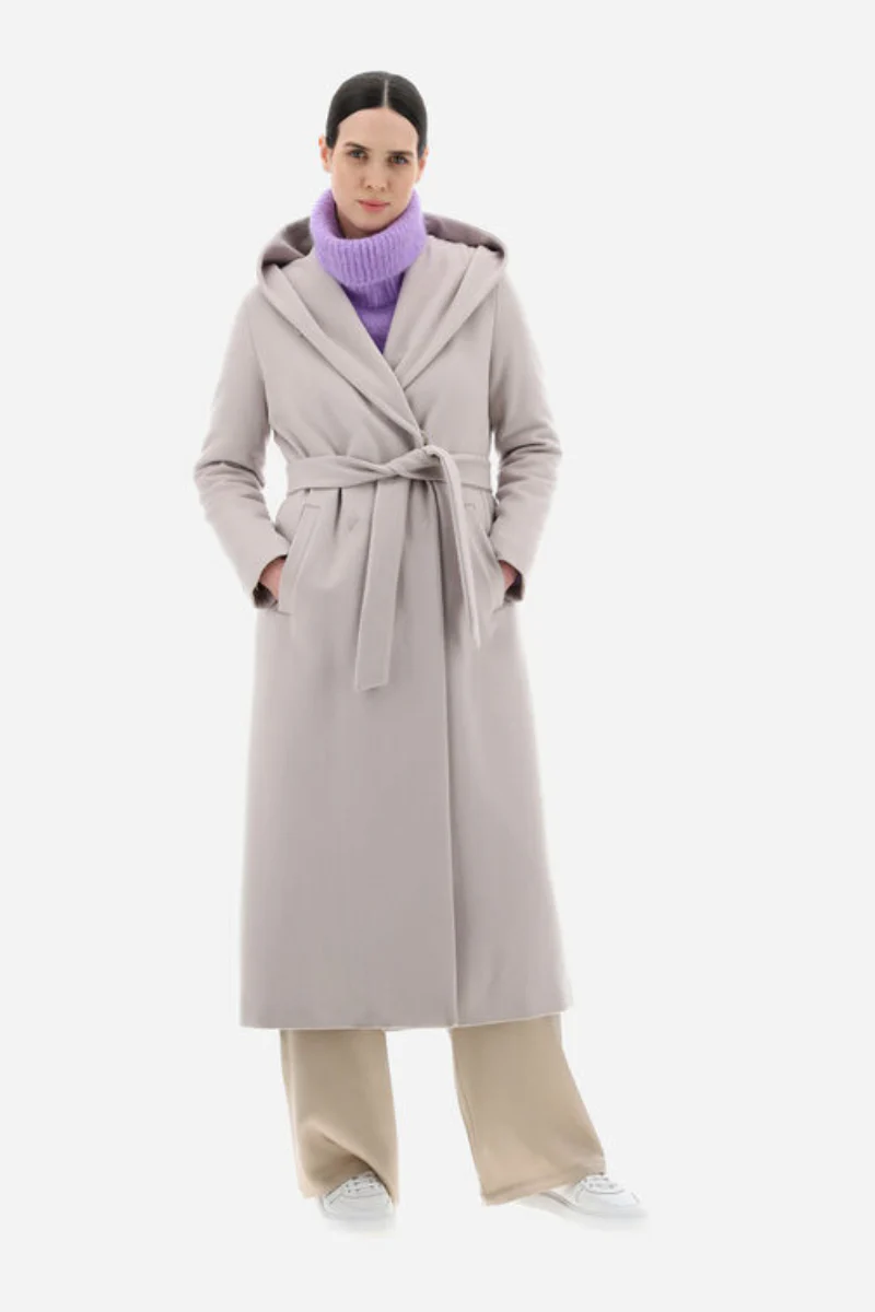 Herno Woman's Light Beige Luxury Wool Coat - Image 2