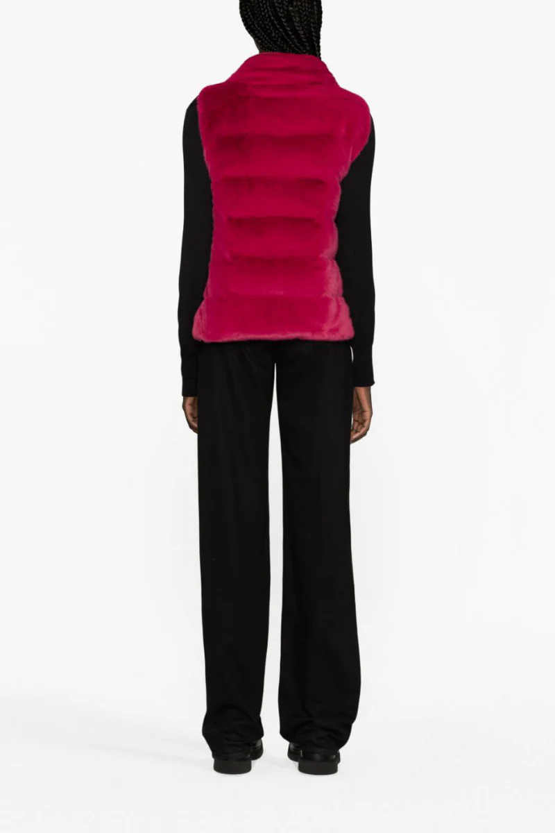Herno Woman's Pink Stand-Up Collar Padded Vest - Image 3