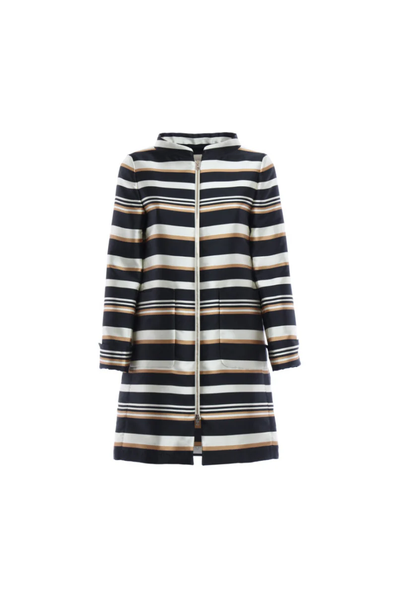 Herno Women Coat Ca0075D-13070 Nero/Cammello