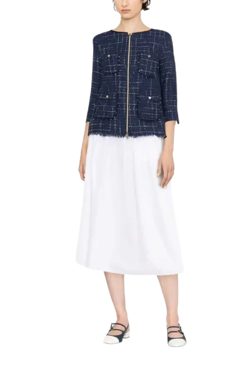 Herno Women Jacket Ga000236D-13162 Blue Black - Image 2