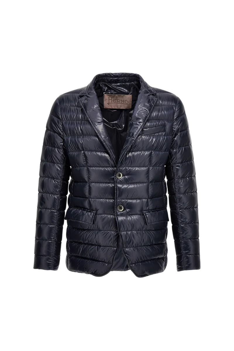 Herno Women Jacket Pi001426D-12017 Blue Black