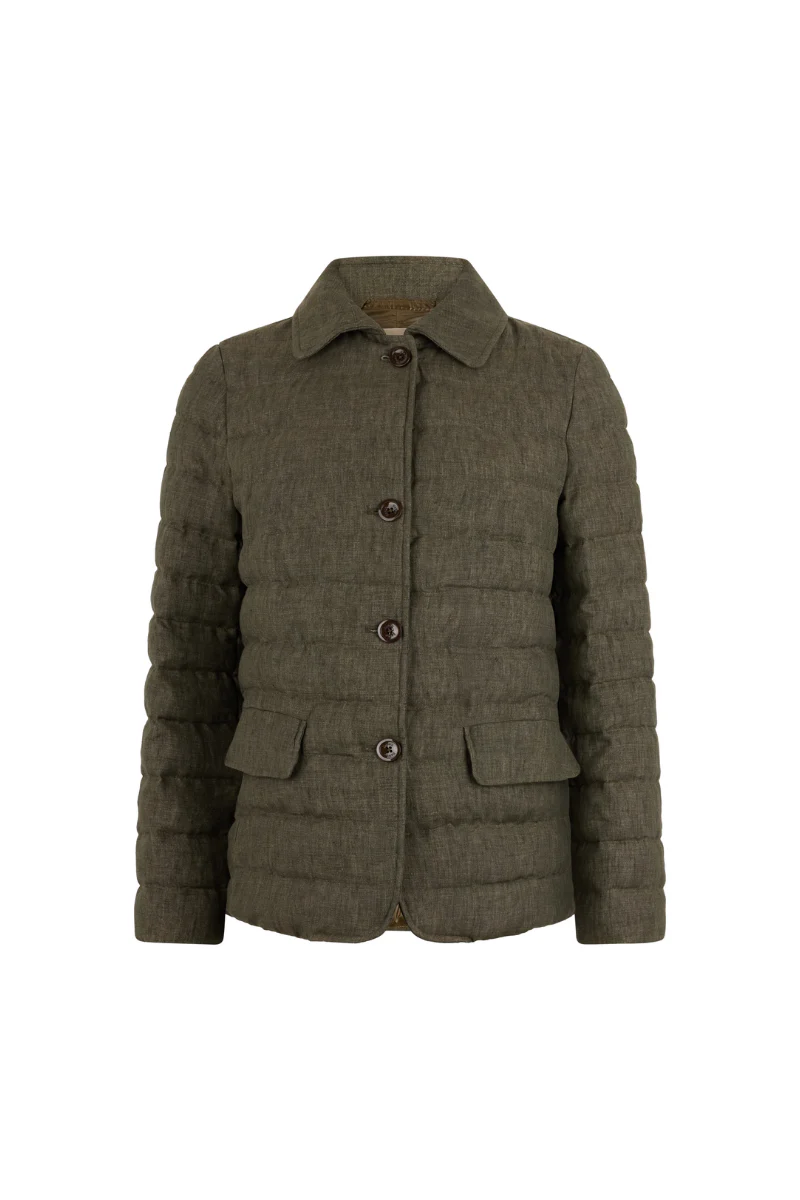 Herno Women Jacket Pi001469D-17105 Open Green