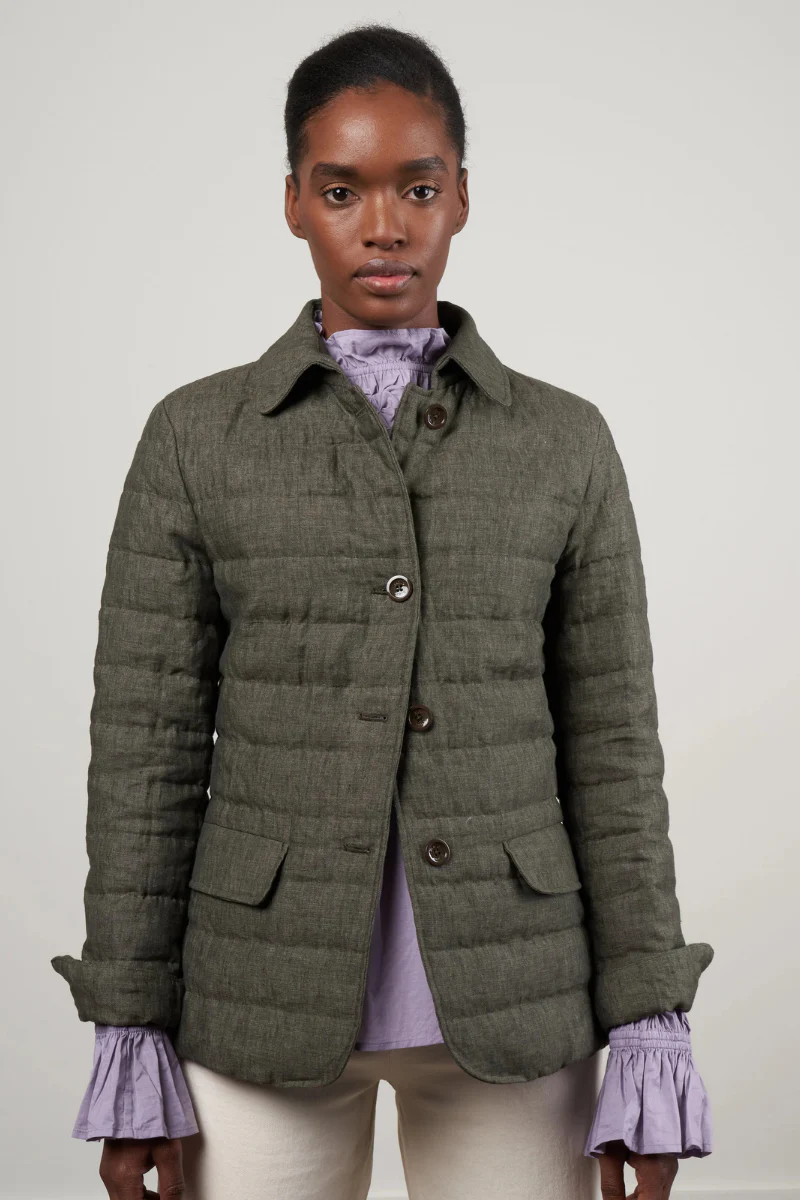 Herno Women Jacket Pi001469D-17105 Open Green - Image 2