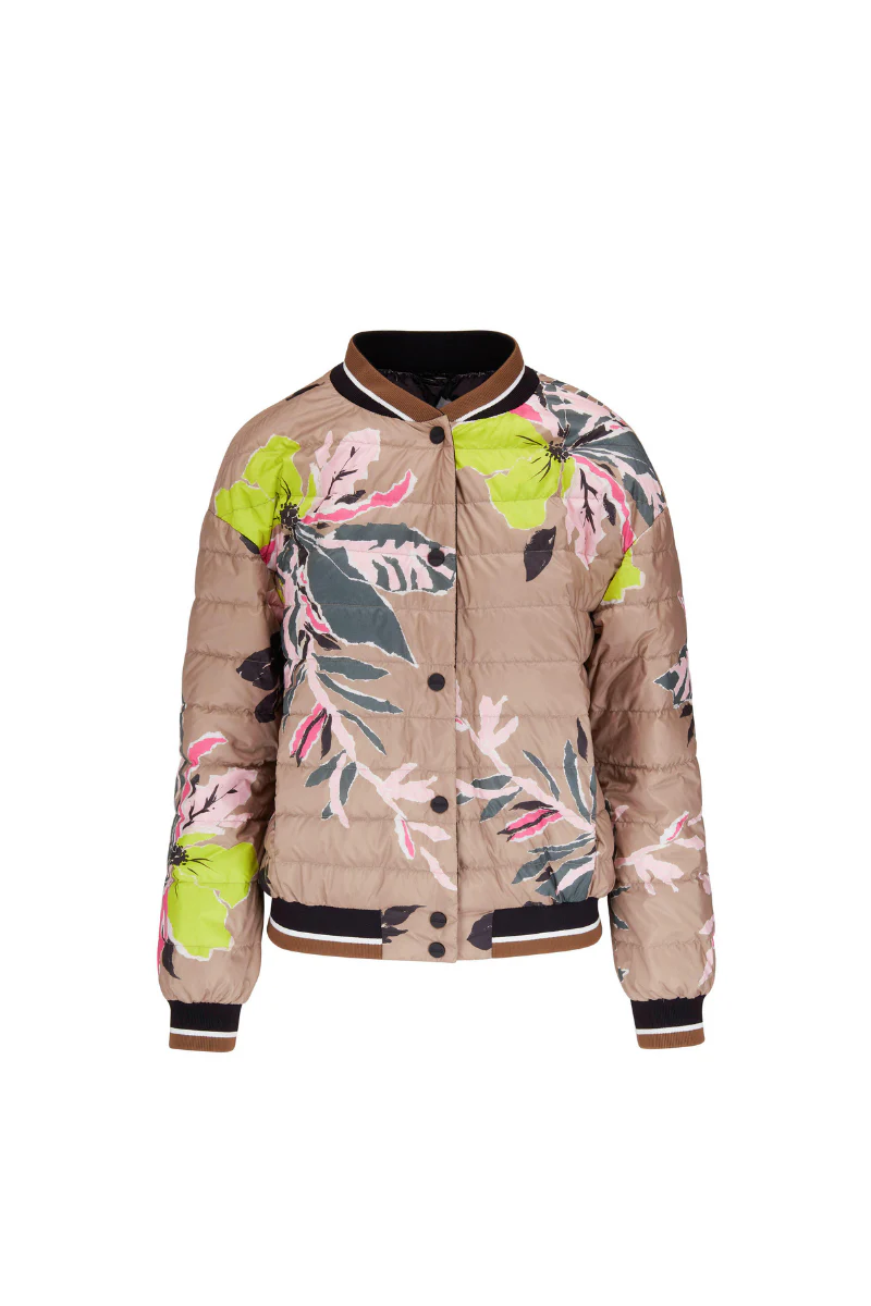 Herno Women Outerwear Jacket Pi001700D-12518P Black / Flower Pattern