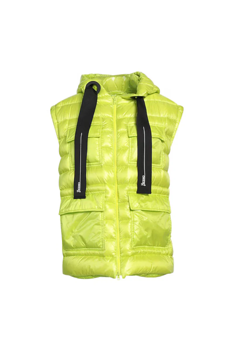 Herno Women Vest Pi001657D-12017 Giallo Fluo