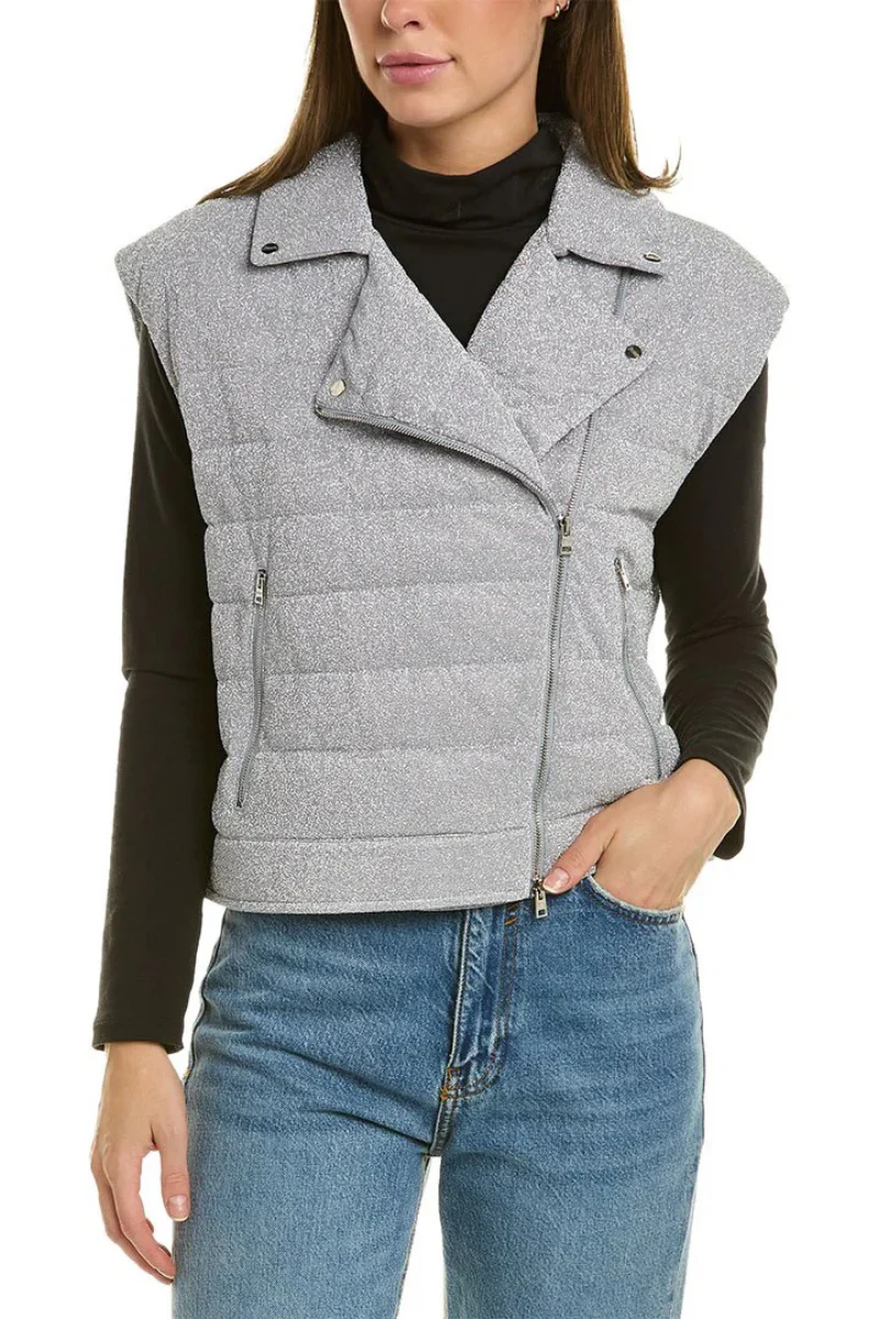 Herno Women Vest Pi001682D-12489 Silver - Image 2