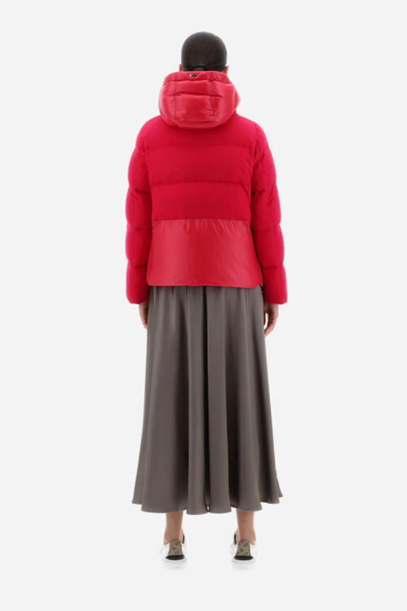 Herno Women's Cashmere Seta Piumino Corto Fuchsia - Image 3