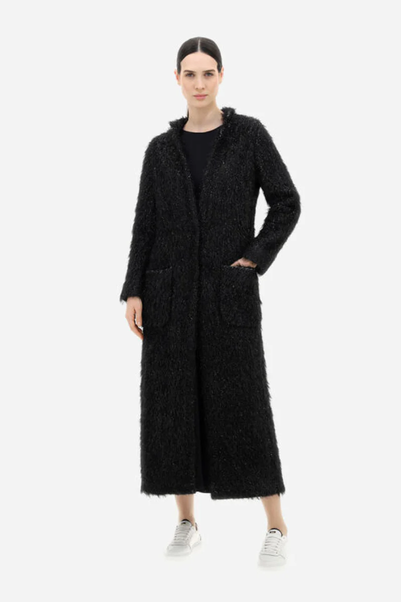 Herno Women's Coat in Sparkling Night Black - Image 2