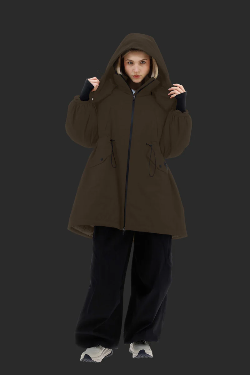 Herno Women's Laminar Jacket In GORE-TEX In Olive - Image 2