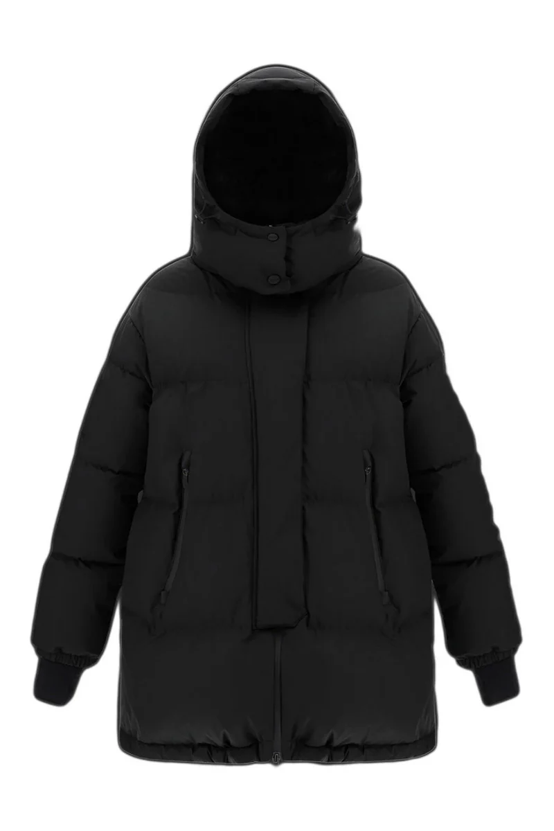 Herno Women's Laminar Oversize Gore-Tex Windstopper Coat in Black