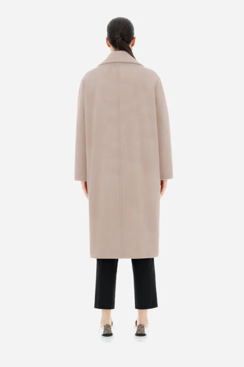 Herno Women's Oatmeal Luxury Wool Coat - Image 3