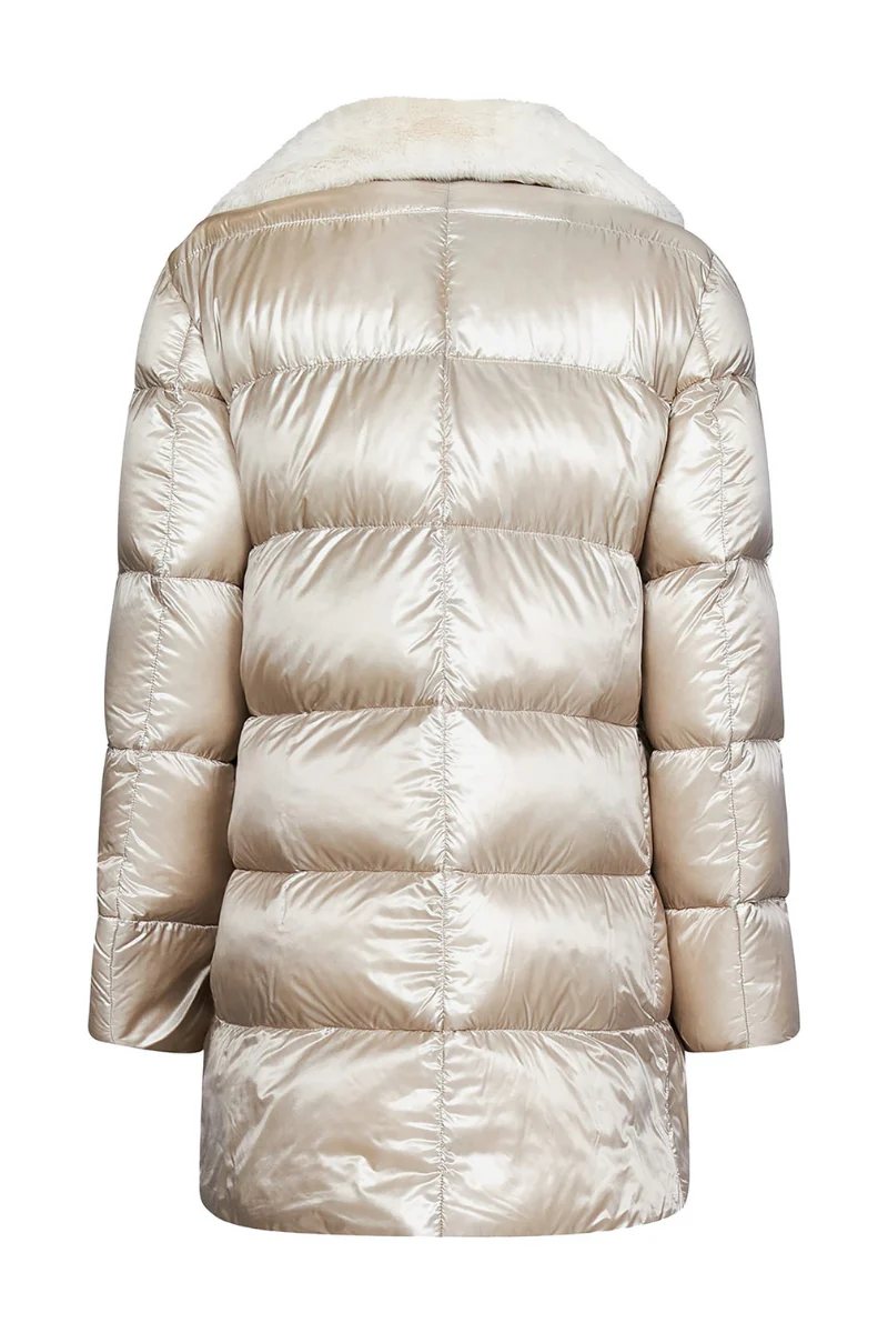 Herno Women's Puffer Jacket with Faux Fur Collar - Image 2