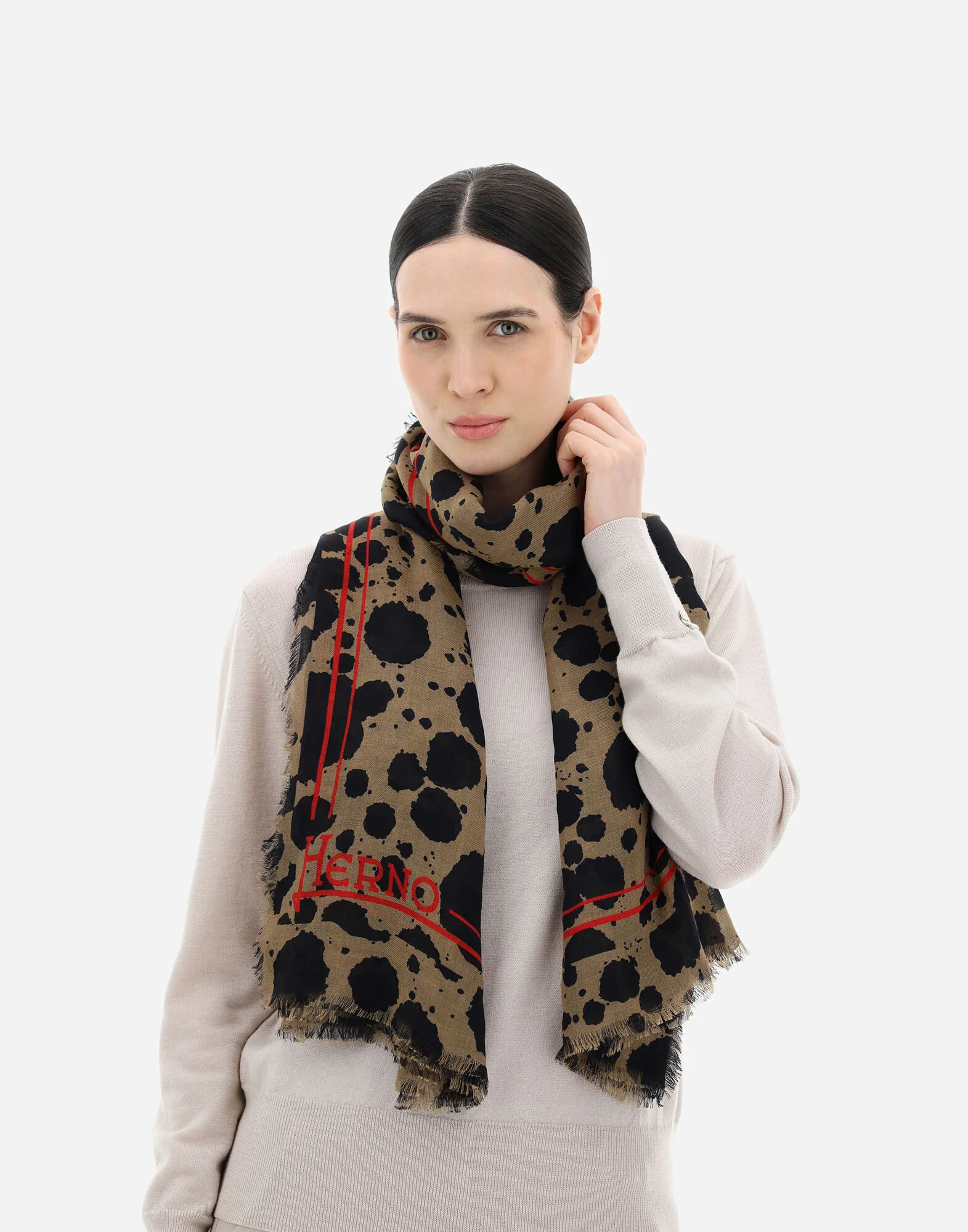 HERNO WOMEN'S SCARF SCP00008D-33407P-9320 NWT - Image 2