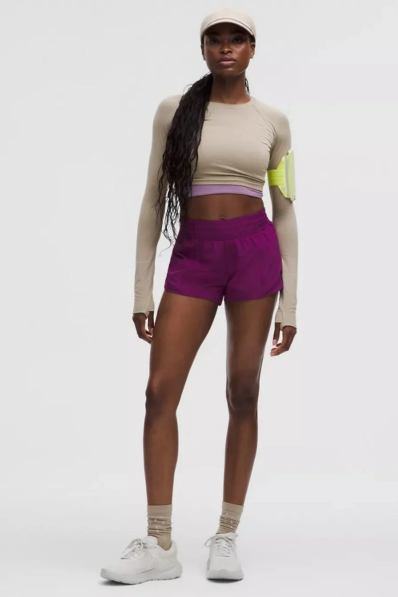 Lululemon Hotty Hot HR Short 2.5"*Lined _ Chilled Grape