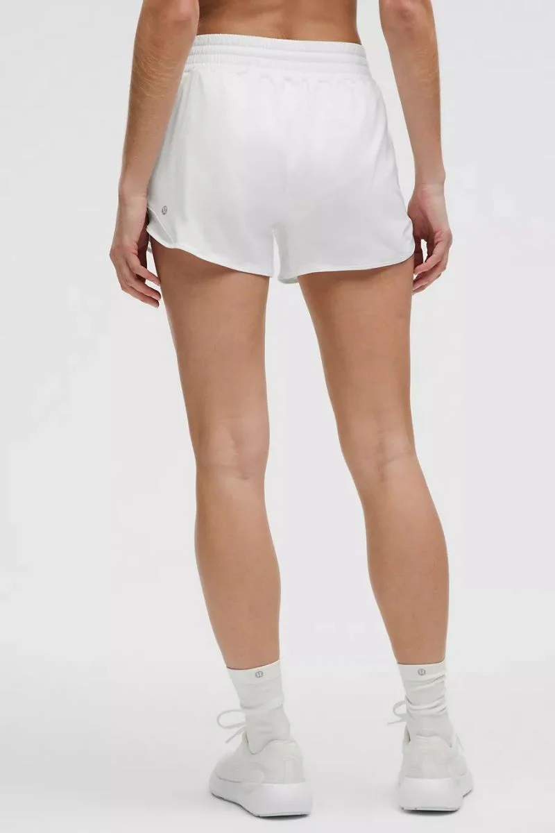 Lululemon Hotty Hot HR Short 4"*Lined _ White - Image 2