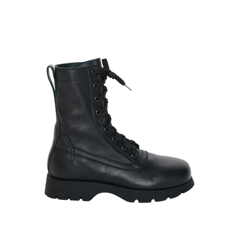 Womens | Jil Sander Black Leather Combat Boots