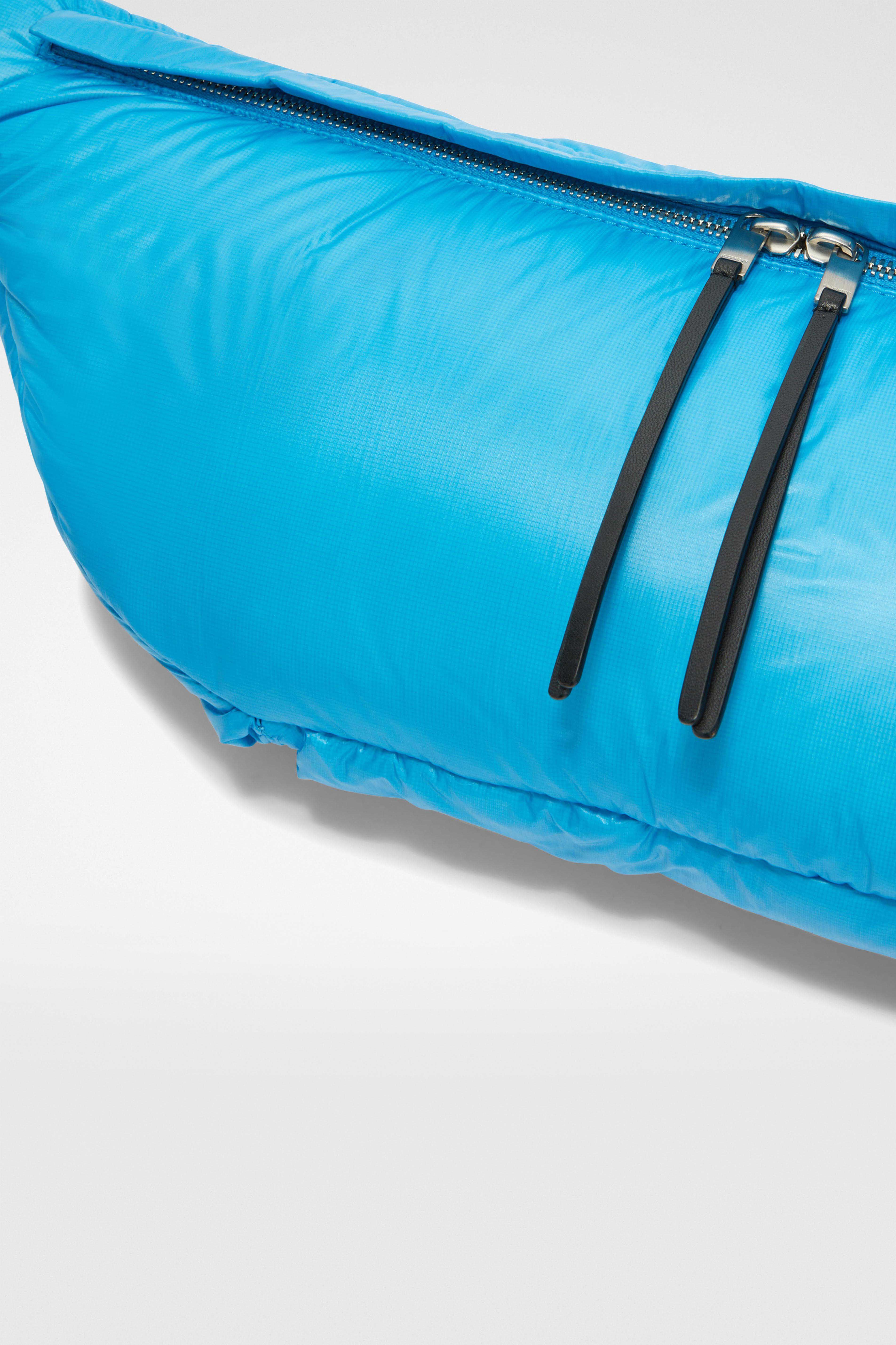 JIL SANDER WOMEN'S CYAN BLUE PADDED POUCH BAG - Image 4